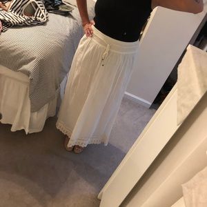 Boho festival style maxi skirt